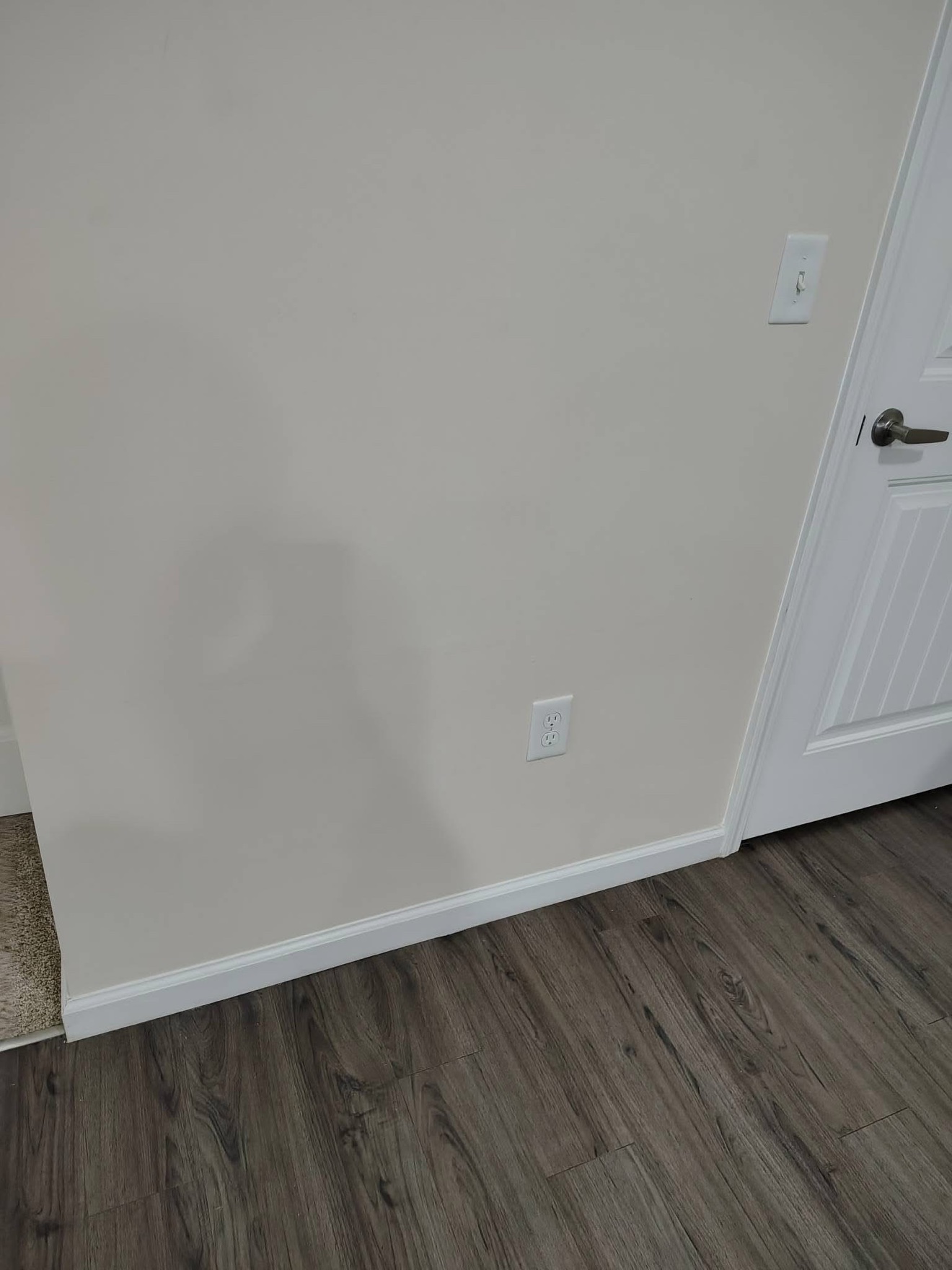 Same wall clean after scuff removal